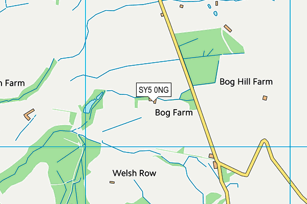 SY5 0NG map - OS VectorMap District (Ordnance Survey) SY5 0NG map - OS VectorMap District (Ordnance Survey)