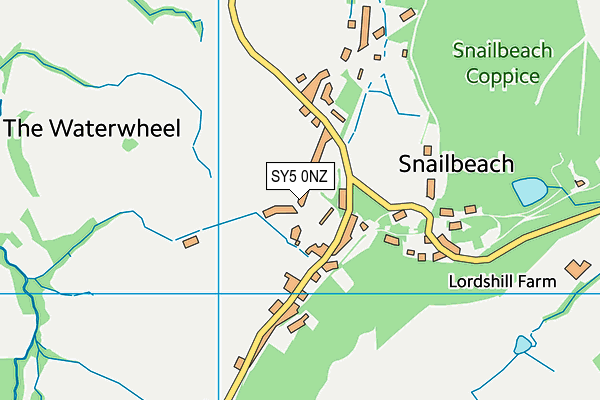 SY5 0NZ map - OS VectorMap District (Ordnance Survey) SY5 0NZ map - OS VectorMap District (Ordnance Survey)