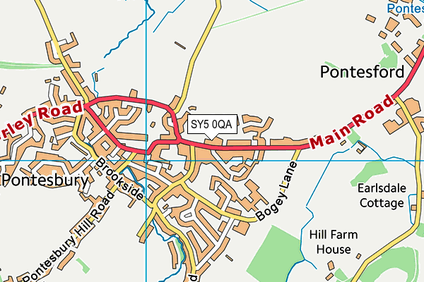 SY5 0QA map - OS VectorMap District (Ordnance Survey) SY5 0QA map - OS VectorMap District (Ordnance Survey)