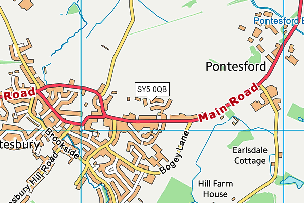 SY5 0QB map - OS VectorMap District (Ordnance Survey) SY5 0QB map - OS VectorMap District (Ordnance Survey)