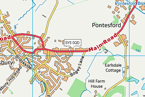 SY5 0QD map - OS VectorMap District (Ordnance Survey) SY5 0QD map - OS VectorMap District (Ordnance Survey)