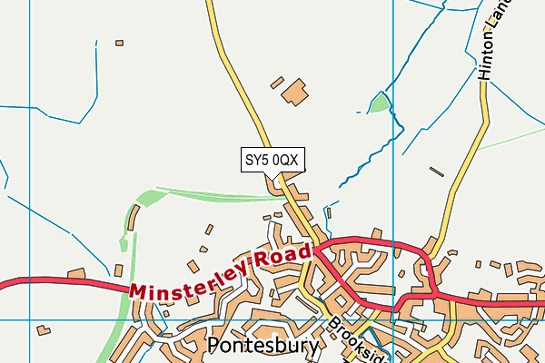 SY5 0QX map - OS VectorMap District (Ordnance Survey) SY5 0QX map - OS VectorMap District (Ordnance Survey)