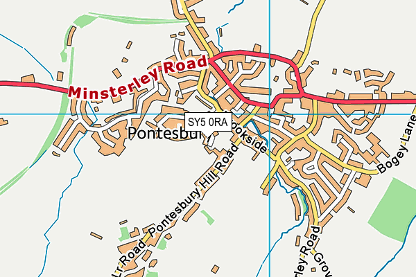 SY5 0RA map - OS VectorMap District (Ordnance Survey) SY5 0RA map - OS VectorMap District (Ordnance Survey)