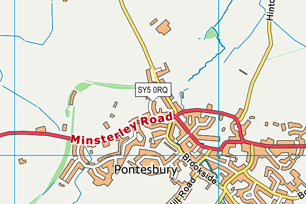 SY5 0RQ map - OS VectorMap District (Ordnance Survey) SY5 0RQ map - OS VectorMap District (Ordnance Survey)