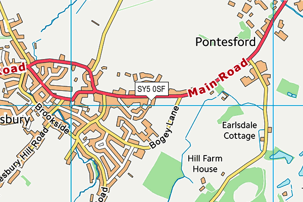 SY5 0SF map - OS VectorMap District (Ordnance Survey) SY5 0SF map - OS VectorMap District (Ordnance Survey)