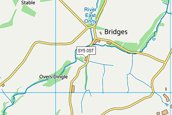 SY5 0ST map - OS VectorMap District (Ordnance Survey) SY5 0ST map - OS VectorMap District (Ordnance Survey)