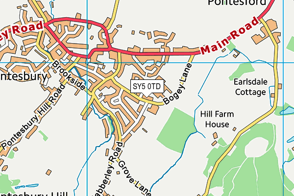 SY5 0TD map - OS VectorMap District (Ordnance Survey) SY5 0TD map - OS VectorMap District (Ordnance Survey)