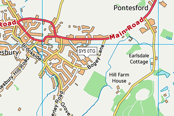 SY5 0TG map - OS VectorMap District (Ordnance Survey) SY5 0TG map - OS VectorMap District (Ordnance Survey)