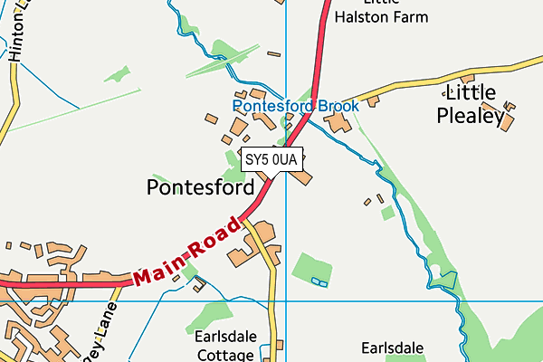 SY5 0UA map - OS VectorMap District (Ordnance Survey) SY5 0UA map - OS VectorMap District (Ordnance Survey)