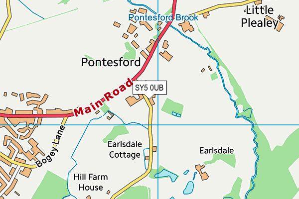 SY5 0UB map - OS VectorMap District (Ordnance Survey) SY5 0UB map - OS VectorMap District (Ordnance Survey)