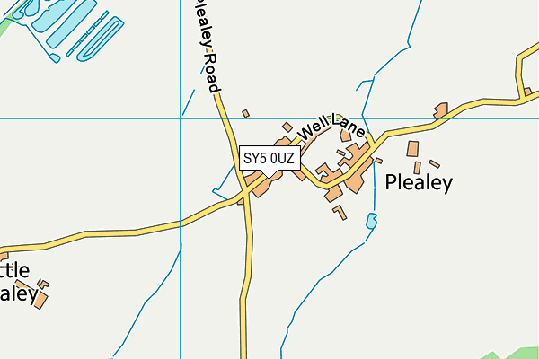 SY5 0UZ map - OS VectorMap District (Ordnance Survey) SY5 0UZ map - OS VectorMap District (Ordnance Survey)