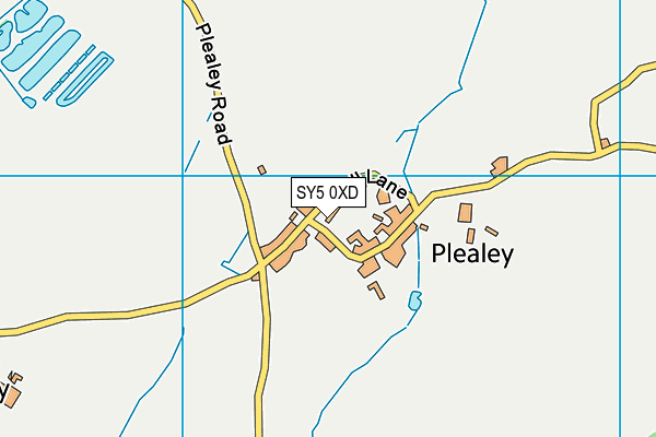 SY5 0XD map - OS VectorMap District (Ordnance Survey) SY5 0XD map - OS VectorMap District (Ordnance Survey)