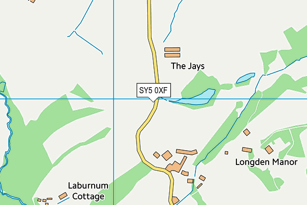 SY5 0XF map - OS VectorMap District (Ordnance Survey) SY5 0XF map - OS VectorMap District (Ordnance Survey)