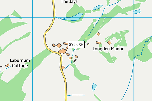 SY5 0XH map - OS VectorMap District (Ordnance Survey) SY5 0XH map - OS VectorMap District (Ordnance Survey)