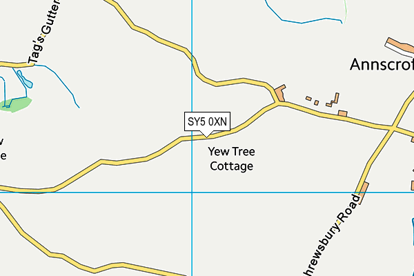 SY5 0XN map - OS VectorMap District (Ordnance Survey) SY5 0XN map - OS VectorMap District (Ordnance Survey)