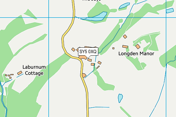SY5 0XQ map - OS VectorMap District (Ordnance Survey) SY5 0XQ map - OS VectorMap District (Ordnance Survey)