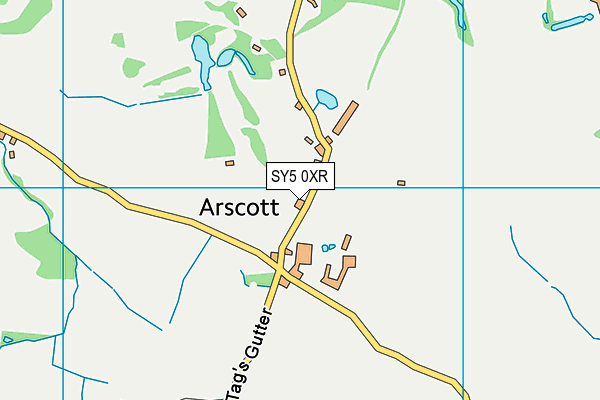 SY5 0XR map - OS VectorMap District (Ordnance Survey) SY5 0XR map - OS VectorMap District (Ordnance Survey)