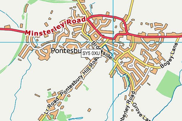 SY5 0XU map - OS VectorMap District (Ordnance Survey) SY5 0XU map - OS VectorMap District (Ordnance Survey)