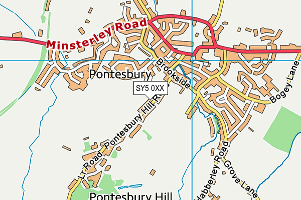SY5 0XX map - OS VectorMap District (Ordnance Survey) SY5 0XX map - OS VectorMap District (Ordnance Survey)