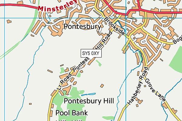 SY5 0XY map - OS VectorMap District (Ordnance Survey) SY5 0XY map - OS VectorMap District (Ordnance Survey)
