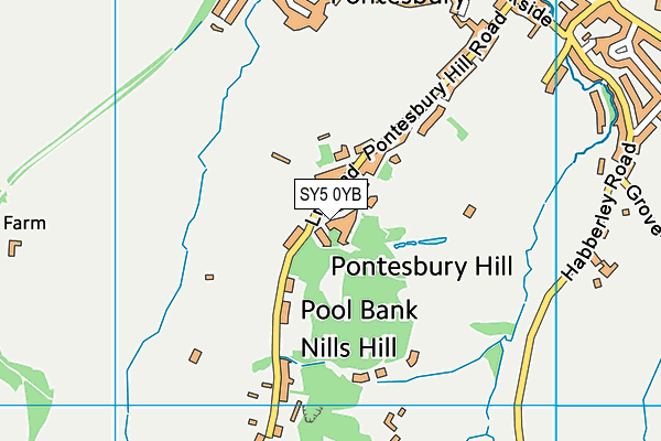SY5 0YB map - OS VectorMap District (Ordnance Survey) SY5 0YB map - OS VectorMap District (Ordnance Survey)