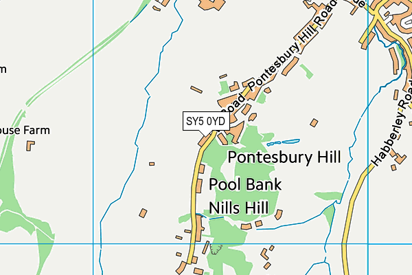 SY5 0YD map - OS VectorMap District (Ordnance Survey) SY5 0YD map - OS VectorMap District (Ordnance Survey)