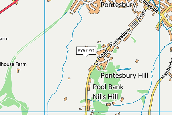 SY5 0YG map - OS VectorMap District (Ordnance Survey) SY5 0YG map - OS VectorMap District (Ordnance Survey)