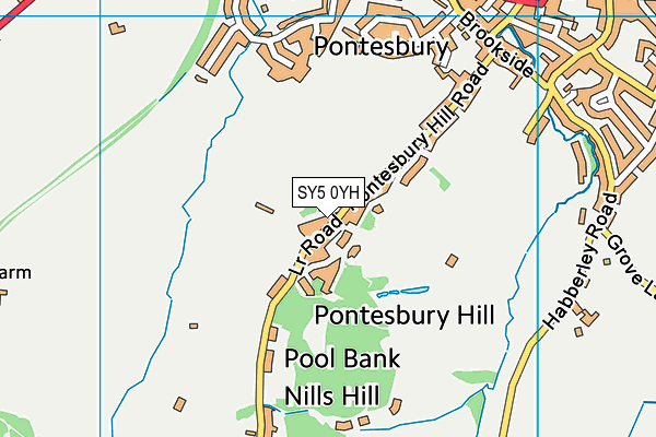SY5 0YH map - OS VectorMap District (Ordnance Survey) SY5 0YH map - OS VectorMap District (Ordnance Survey)