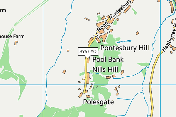 SY5 0YQ map - OS VectorMap District (Ordnance Survey) SY5 0YQ map - OS VectorMap District (Ordnance Survey)