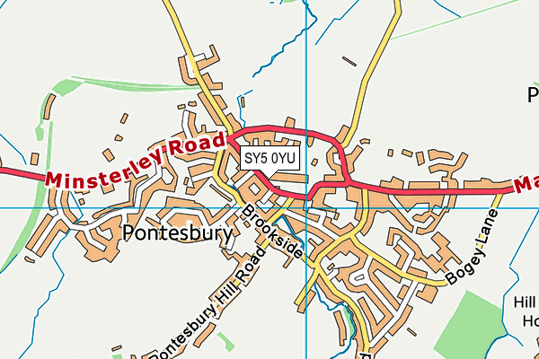 SY5 0YU map - OS VectorMap District (Ordnance Survey) SY5 0YU map - OS VectorMap District (Ordnance Survey)