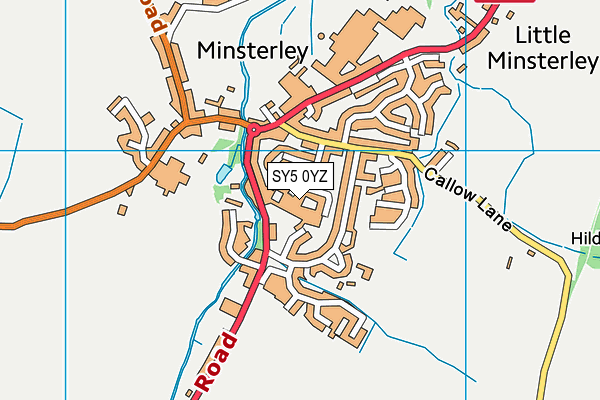 SY5 0YZ map - OS VectorMap District (Ordnance Survey) SY5 0YZ map - OS VectorMap District (Ordnance Survey)
