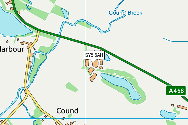 SY5 6AH map - OS VectorMap District (Ordnance Survey)