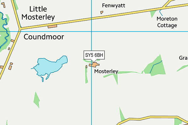 SY5 6BH map - OS VectorMap District (Ordnance Survey) SY5 6BH map - OS VectorMap District (Ordnance Survey)