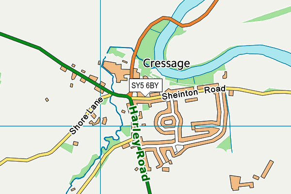 SY5 6BY map - OS VectorMap District (Ordnance Survey)