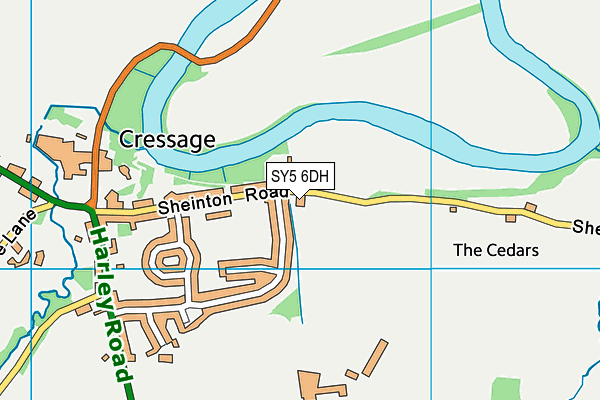 SY5 6DH map - OS VectorMap District (Ordnance Survey) SY5 6DH map - OS VectorMap District (Ordnance Survey)