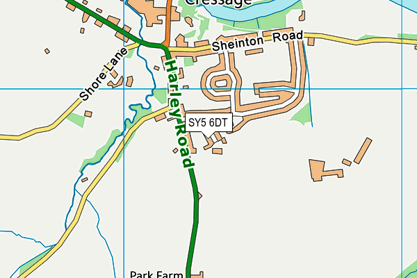 SY5 6DT map - OS VectorMap District (Ordnance Survey) SY5 6DT map - OS VectorMap District (Ordnance Survey)
