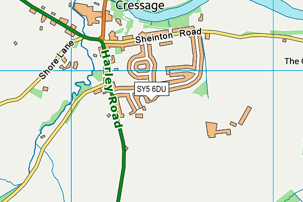 SY5 6DU map - OS VectorMap District (Ordnance Survey) SY5 6DU map - OS VectorMap District (Ordnance Survey)