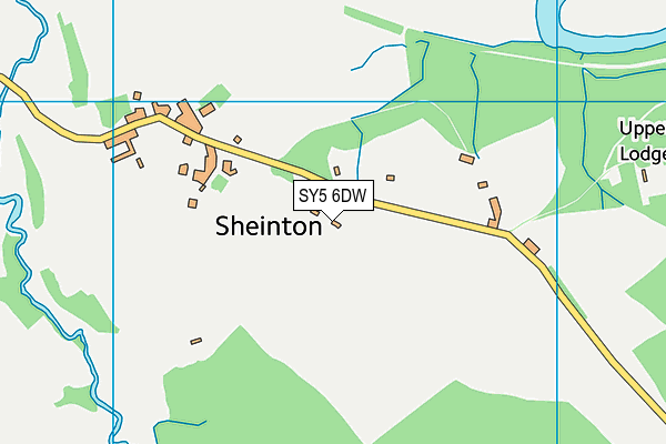 SY5 6DW map - OS VectorMap District (Ordnance Survey) SY5 6DW map - OS VectorMap District (Ordnance Survey)