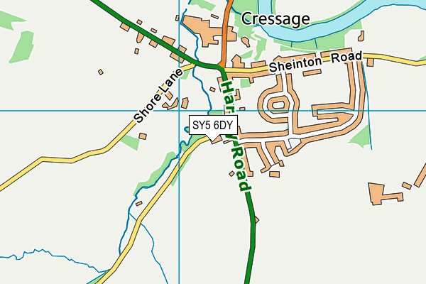 SY5 6DY map - OS VectorMap District (Ordnance Survey) SY5 6DY map - OS VectorMap District (Ordnance Survey)
