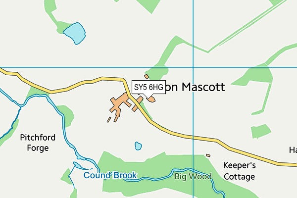 SY5 6HG map - OS VectorMap District (Ordnance Survey) SY5 6HG map - OS VectorMap District (Ordnance Survey)