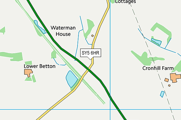 SY5 6HR map - OS VectorMap District (Ordnance Survey)