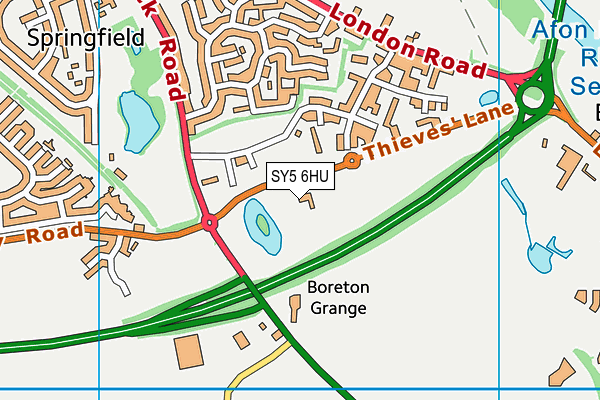 SY5 6HU map - OS VectorMap District (Ordnance Survey) SY5 6HU map - OS VectorMap District (Ordnance Survey)