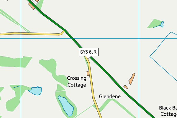 SY5 6JR map - OS VectorMap District (Ordnance Survey) SY5 6JR map - OS VectorMap District (Ordnance Survey)