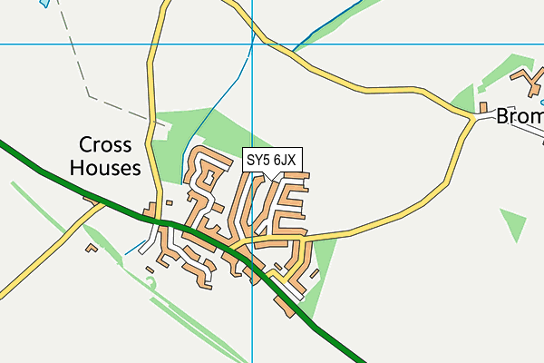 SY5 6JX map - OS VectorMap District (Ordnance Survey) SY5 6JX map - OS VectorMap District (Ordnance Survey)