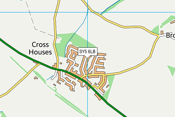 SY5 6LB map - OS VectorMap District (Ordnance Survey) SY5 6LB map - OS VectorMap District (Ordnance Survey)
