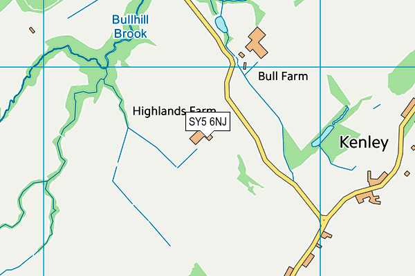 SY5 6NJ map - OS VectorMap District (Ordnance Survey) SY5 6NJ map - OS VectorMap District (Ordnance Survey)