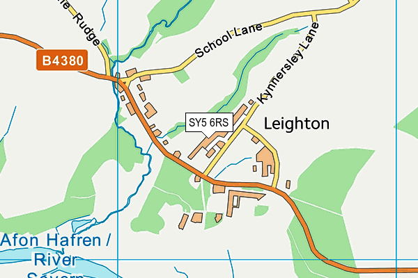SY5 6RS map - OS VectorMap District (Ordnance Survey) SY5 6RS map - OS VectorMap District (Ordnance Survey)