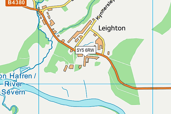 SY5 6RW map - OS VectorMap District (Ordnance Survey) SY5 6RW map - OS VectorMap District (Ordnance Survey)