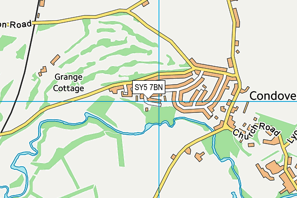 SY5 7BN map - OS VectorMap District (Ordnance Survey) SY5 7BN map - OS VectorMap District (Ordnance Survey)