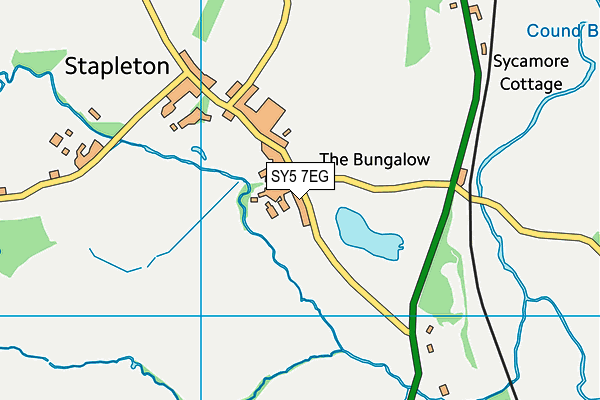 SY5 7EG map - OS VectorMap District (Ordnance Survey) SY5 7EG map - OS VectorMap District (Ordnance Survey)